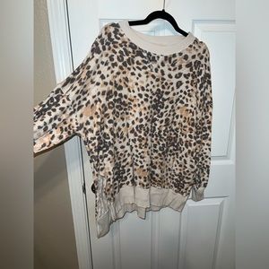 AE oversized cheetah sweater